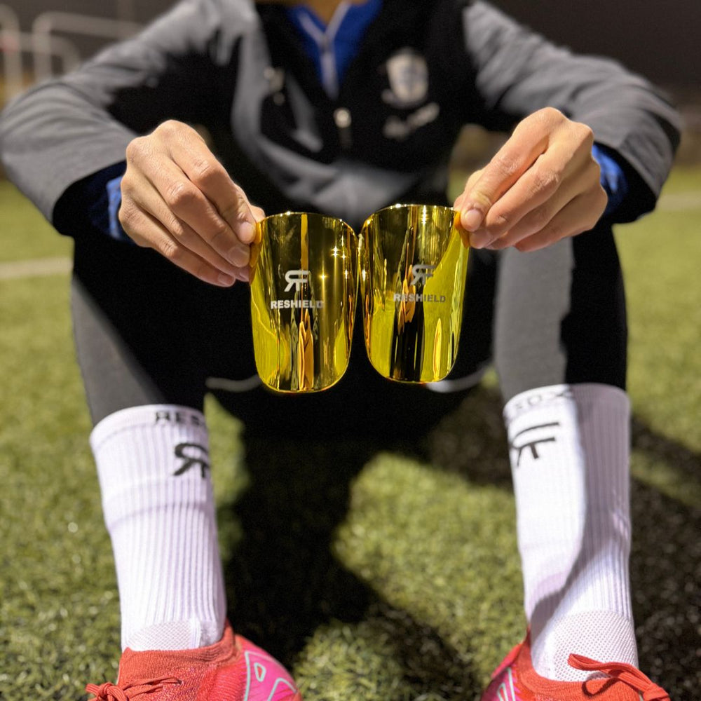 RESHIELD - Mini Benskinner Guld & Sølv (Limited Edition)